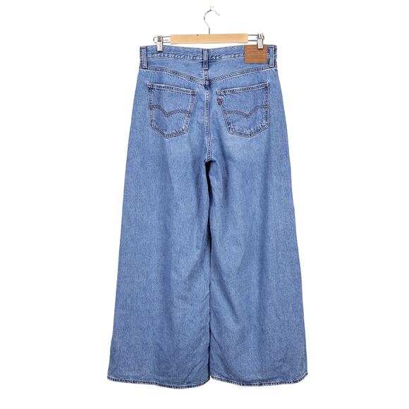 Levi's Women's XL Flood Super Wide Leg Denim Jean Size 30 - Picture 4 of 8